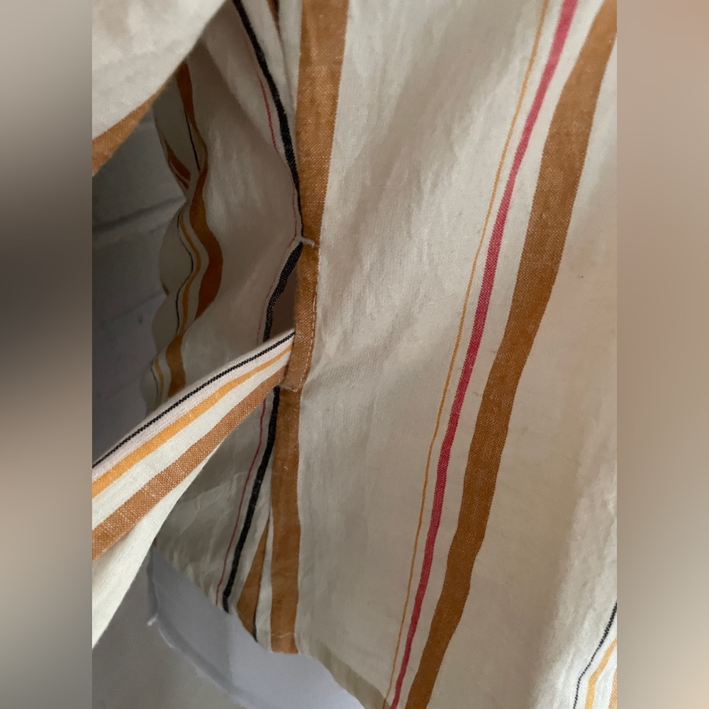 Billabong NWT stripe ruffled crossover top S - Picture 12 of 14